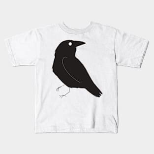 crow drawing Kids T-Shirt